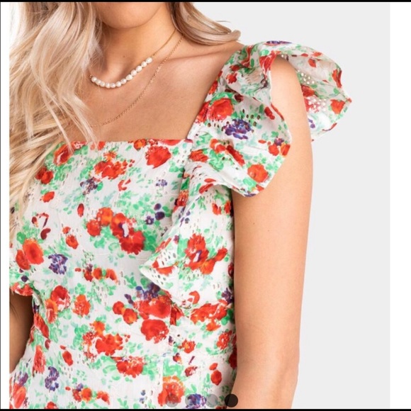 Francesca’s Blue Rain Evah Dress - Picture 6 of 8